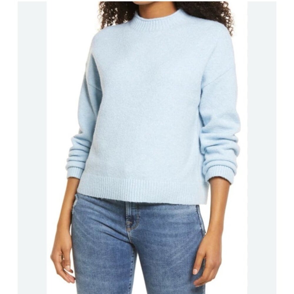 Bp. Nordstrom Long Sleeve Crewneck Knit Sweater S Blue